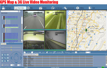 HDD 3G دوربین دوربین DVR Bus Passenger Counter سیستم 4 دوربین دوربین دیجیتال ردیابی GPS