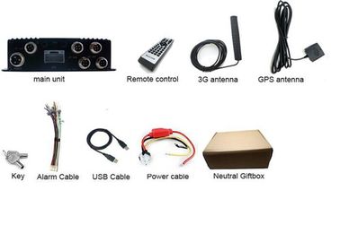 وسیله نقلیه جعبه سیاه ضبط 3G موبایل DVR ردیابی جیپیاس زمان واقعی ضبط حرکت تشخیص