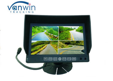 مانیتور LCD 7 اینچی با صفحه نمایش گسترده ای 4 اینچی DVR با تصاویر پایه و مجهز به چهار پایه وان / کامیون