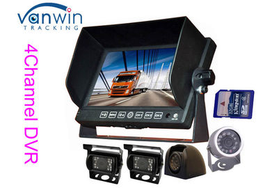 اتوبوس / کامیون / تریلر / مربی 7 اینچ TFT اتومبیل مانیتور AHD با دوربین 720P، کارت SD