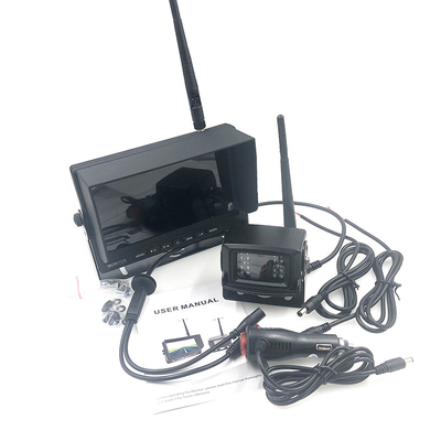 7 اینچ دوربین مانیتور دیجیتالی بی سیم کیت های انتقال طولانی فاصله صفحه نمایش خودرو برای وسایل نقلیه سنگین
