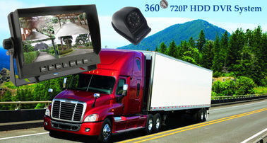7 اینچ 4CH مانیتور HD مانیتور DVR 720P با 4 دوربین برای وسایل نقلیه کشاورزی