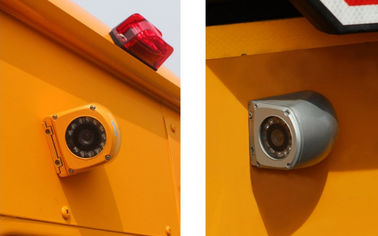 زرد ضد آب دوربین مدار بسته دوربین های مدار بسته CCD 700TVL نمایش جانبی برای اتوبوس / کامیون