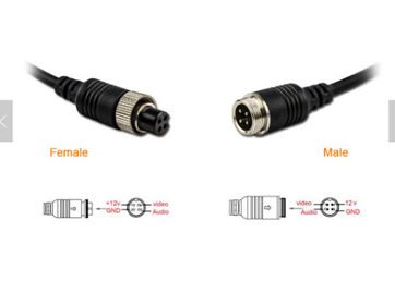 لوازم جانبی Copper Wire M12 DVR Dual 4 Pin to Female / Male adaptor