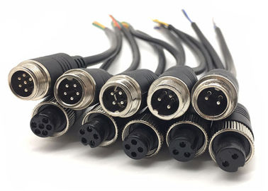 مواد کابل اتصال GX 12 M12 4 Pin PVC Copper Wire Wire for Camera Backup