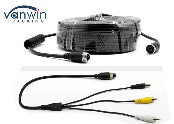 15M M12 4 PIN Camera Video Cable RCA Adapter FCC DC12V برای سیستم MDVR