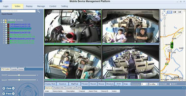 4CH CCTV GPS Mobile DVR، Car Blackbox DVR 1TB هارد دیسک برای امنیت