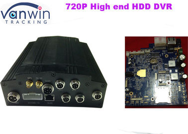 AHD 720P HD Mobile DVR، 3G GPS 4CH ماشین DVR با ضبط صوتی تصویری