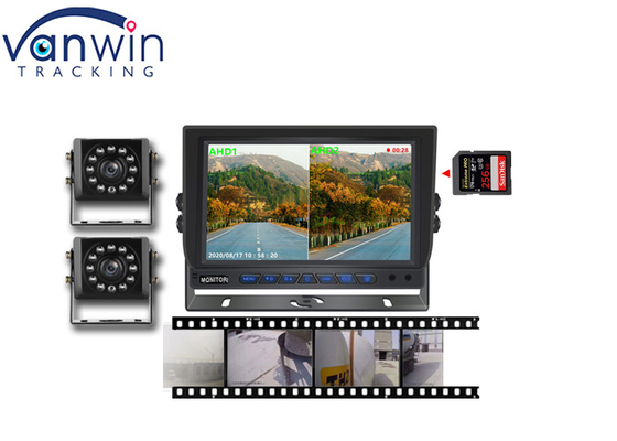7 اینچ 9 اینچ 10 اینچ 2 مانیتور نمایشگر ماشین AHD اسپلیت برای ضبط ویدئوی 2 کانالی