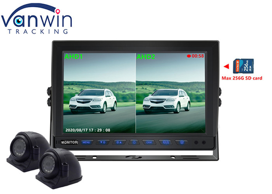 7' 9' 10' 2 Splits AHD Car Display TFT Monitor برای ضبط ویدیوی 2 کانال
