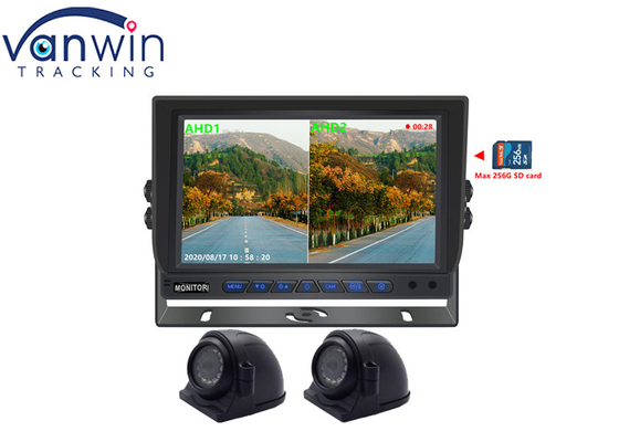 7' 9' 10' 2 Splits AHD Car Display TFT Monitor برای ضبط ویدیوی 2 کانال