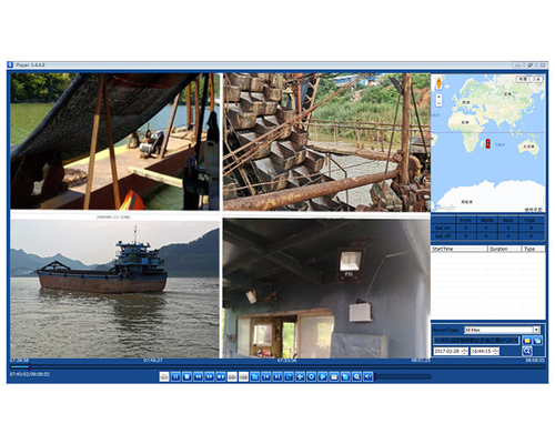 سیستم پخش ویدیوی زنده 4G GPS MDVR برای کشتی‌های لاروبی معدن شن و ماسه