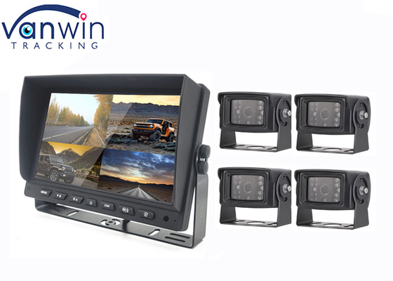 مانیتور ماشین 7 اینچ 9 اینچ 10 اینچ AHD TFT ساخته شده در DVR برای سیستم دوربین 4