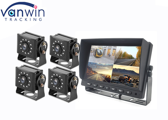 مانیتور ماشین 7 اینچ 9 اینچ 10 اینچ AHD TFT ساخته شده در DVR برای سیستم دوربین 4