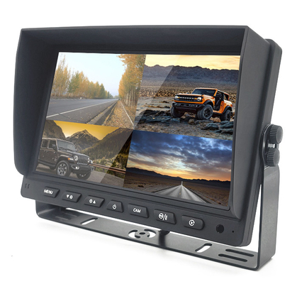 مانیتور خودرو 7 اینچی 9 اینچی 10 اینچی AHD داخلی DVR برای سیستم 4 دوربین
