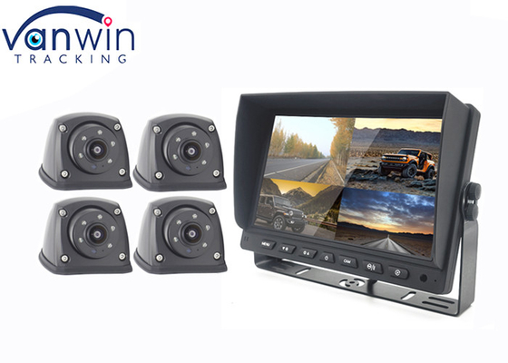 مانیتور ماشین 7 اینچ 9 اینچ 10 اینچ AHD TFT ساخته شده در DVR برای سیستم دوربین 4