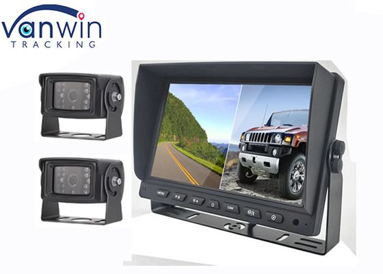 7' 9' 10' 2 Splits AHD Car Display TFT Monitor برای ضبط ویدیوی 2 کانال