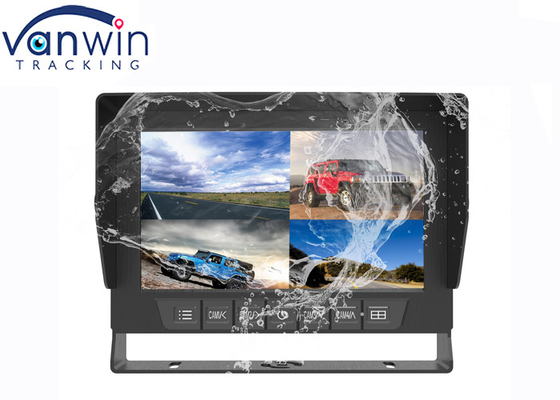 7 اینچ 4 Splits AHD HD Waterproof TFT Car Monitor Rearview System با قاب U شکل
