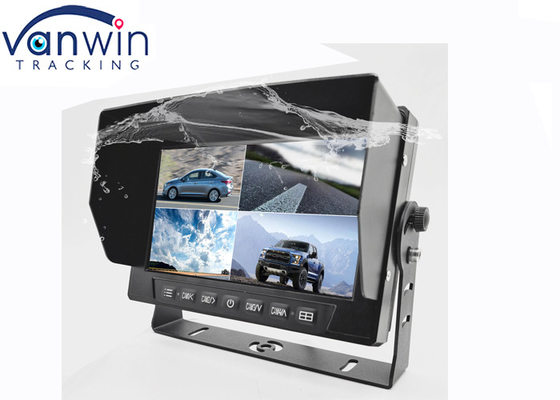 7 اینچ 4 Splits AHD HD Waterproof TFT Car Monitor Rearview System با قاب U شکل
