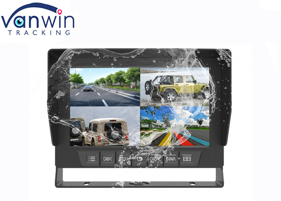 7 اینچ 4 Splits AHD HD Waterproof TFT Car Monitor Rearview System با قاب U شکل