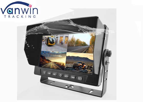 7 اینچ 4 Splits AHD HD Waterproof TFT Car Monitor Rearview System با قاب U شکل