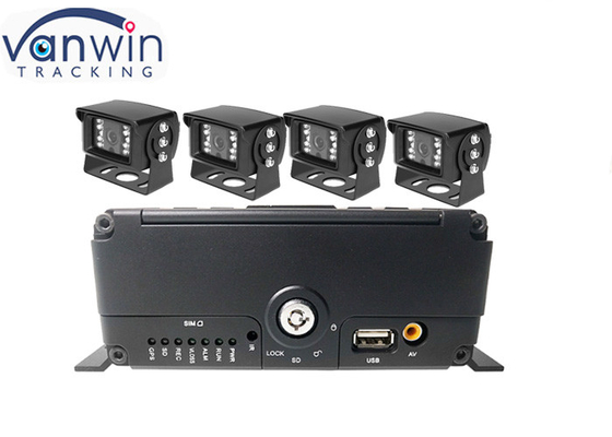 4ch 4G GPS WIFI H.265 HDD دستگاه ضبط ماشین موبایل