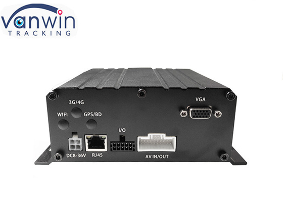 پخش ویدئویی 6ch 4g در زمان واقعی HDD Mdvr 1080p GPS وای فای برای نظارت بر وسایل نقلیه