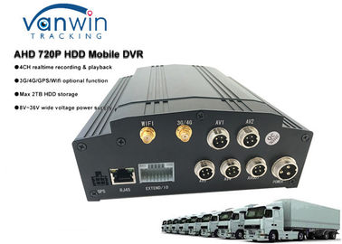 HDD 4ch Hybrid MDVR 3G 4G GPS WIFI نرم افزار رایگان CMS با صفحه LCD برای اتوبوس / تاکسی / کامیون مدرسه