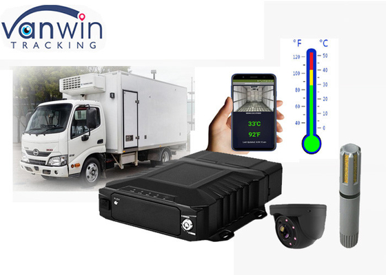 سیستم NVR موبایل 4 کانال HDD با مانیتورینگ دما برای مدیریت کامیون های فریزر