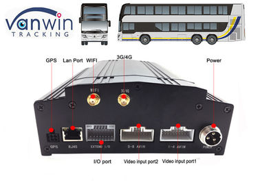 ضبط کننده DVR با 8 کاناله اتومبیل ساخته شده در سیستم 3G / 4G / WIFI / G-Sensor DVR برای اتوبوس