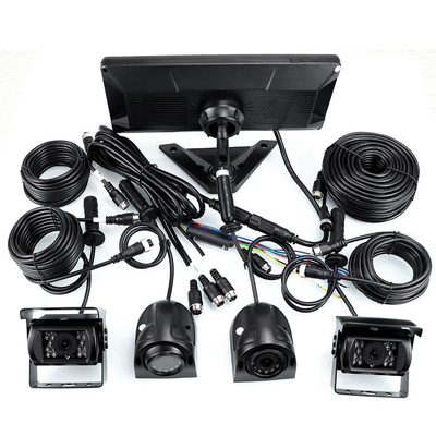 سیستم DVR اتومبیل هوش مصنوعی BSD آلارم 360 ° 4CH 10.36 اینچ مانیتور با ضبط برای کامیون