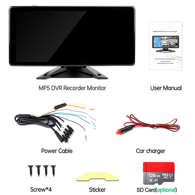 سیستم DVR اتومبیل هوش مصنوعی BSD آلارم 360 ° 4CH 10.36 اینچ مانیتور با ضبط برای کامیون