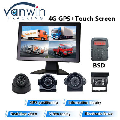 4CH AI DVR با دوربین های موبایل BSD 10.1inch 12V/24V Monitor DVR AHD 1080P
