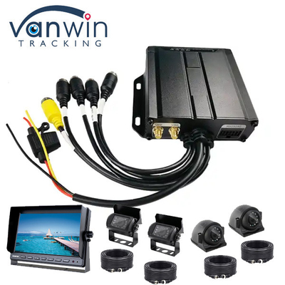 4 کانال DVR SD ضبط کننده ویدیوی دیجیتال دستگاه های ردیابی GPS برای خودرو