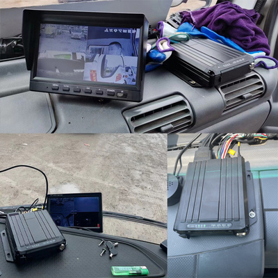 4 کانال DVR SD ضبط کننده ویدیوی دیجیتال دستگاه های ردیابی GPS برای خودرو