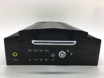 4 کانال کامل HD ماشین جعبه سیاه DVR / 4G MDVR دید در شب برای وسایل نقلیه