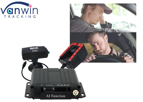 4 کانال 1080P وسیله نقلیه GPS 4G WIFI AI BSD DSM ADAS MDVR برای اتوبوس