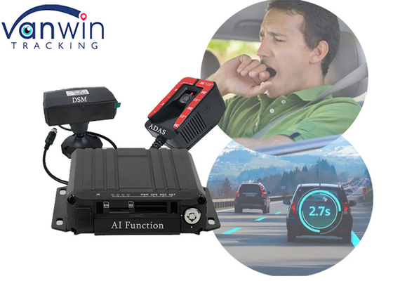 4 کانال 1080P وسیله نقلیه GPS 4G WIFI AI BSD DSM ADAS MDVR برای اتوبوس