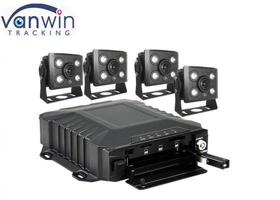 GPS WIFI 4CH 720p 1080p 3G DVR موبایل برای اتوبوس تاکسی کامیون