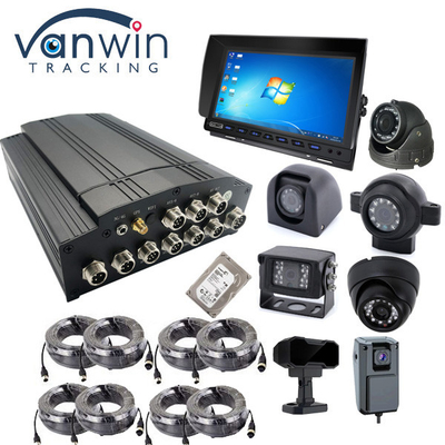 4G 5G 1080P 8 کانال سیستم دوربین DVR تلفن همراه برای اتوبوس مدرسه با نرم افزار رایگان مشتری
