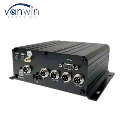 4CH MNVR با HDD SSD پشتیبانی از 4G GPS WiFi برای نظارت از راه دور بر شبکه وسایل نقلیه کامیون