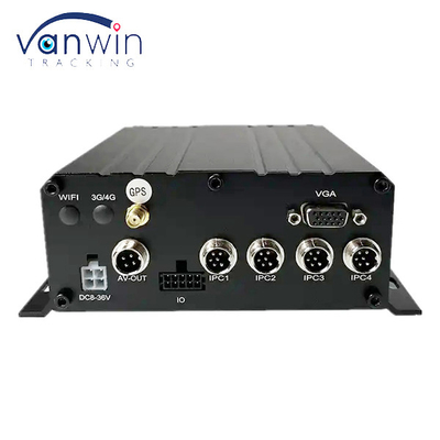 4CH 1080P AHD 3G 4G WIFI و GPS SD HHD NVR تلفن همراه برای اتوبوس / کامیون / تاکسی