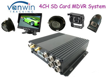 جعبه سیاه HD 4CH SD کارت DVR DVR پشتیبانی 256GB، اسلات کارت SD دوگانه