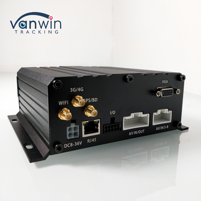 8-کانال هارد دیسک کارت SD موبایل DVR H.264 MDVR ماشین برای نظارت بر ایمنی خودرو