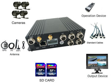 4CH SD 4G ماشین دیجیتال تاکسی فیلم ضبط MDVR سیستم 24/7 نظارت بر با WIFI روتر