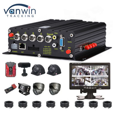 ضبط کننده اتومبیل AI 4CH با GPS DVR 1080p ضبط کننده ویدئویی DVR اتومبیل