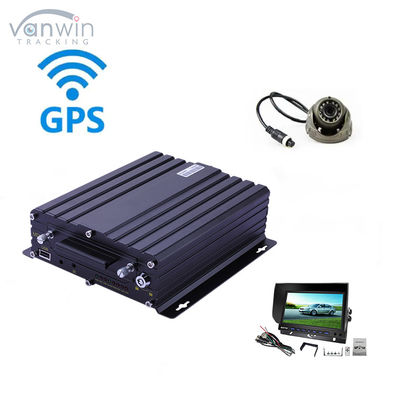 H.265 4CH HD Vehicle Mobile DVR 1080P AI Car Recorder با ورودی هشدار ورودی سرعت پالس