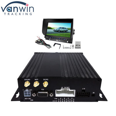 GPS 1080P HD 4CH موبایل DVR کارت SD سامرت WIFI اتوبوس خودرو ضبط کننده ویدیوی دیجیتال