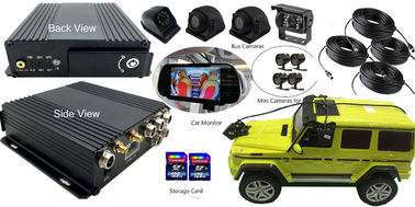 4 کانال DVR خودرو GPS دوگانه کارت حافظه SD ذخیره سازی محلی فرمت H.264 پخش