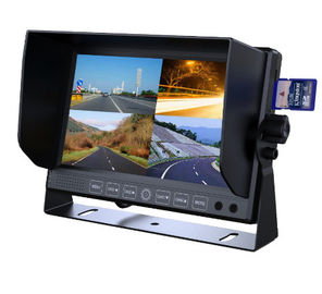 4 کانال چهار طرفه TFT مانیتور اتومبیل 32GB SD کارت 9 اینچ برای داشبورد VW702-DVR